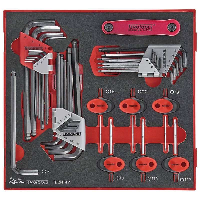 42PC Hex & Tx Wrench Set in EVA