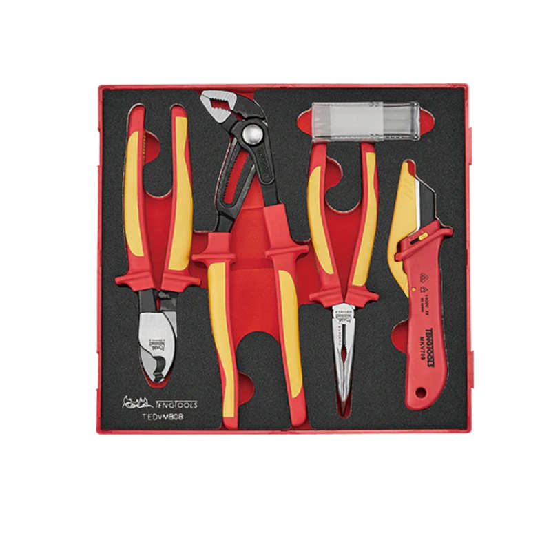 8PC Insulated Plier and Knife Set in EVA Foam