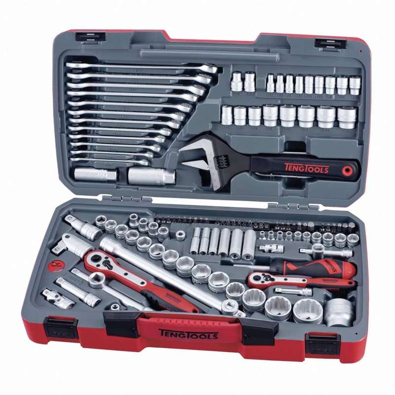 127PC 1/4inch, 3/8inch, 1/2inch Drive Tool Set Metric & AF