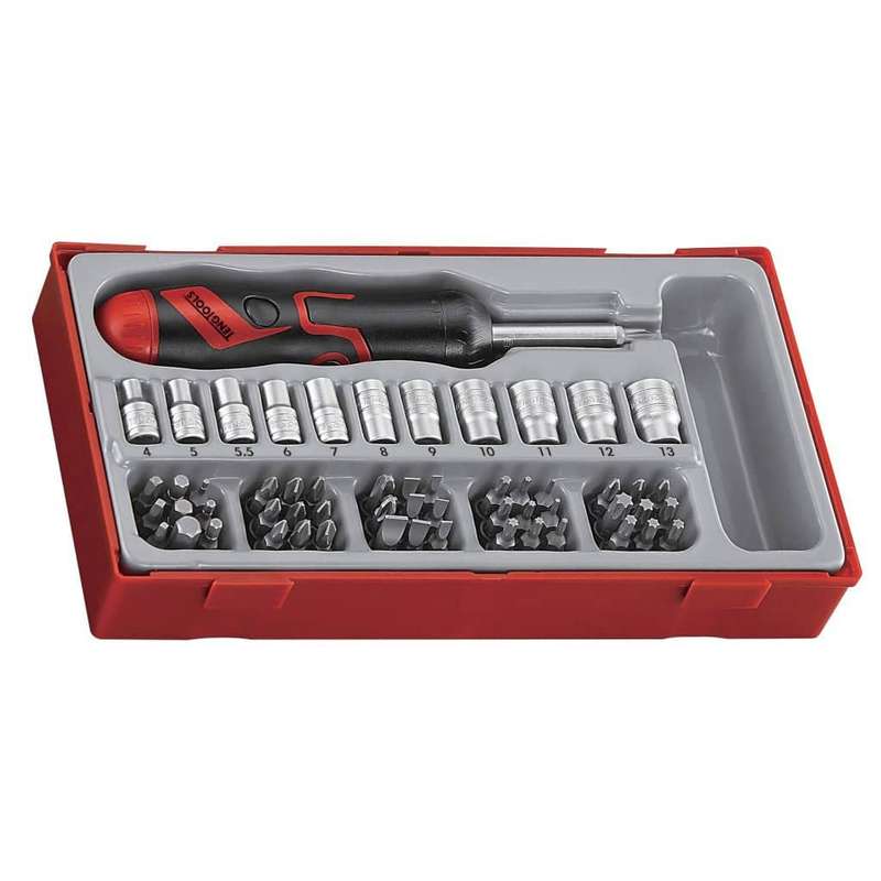 64PC Angled Ratcheting Screwdriver Set