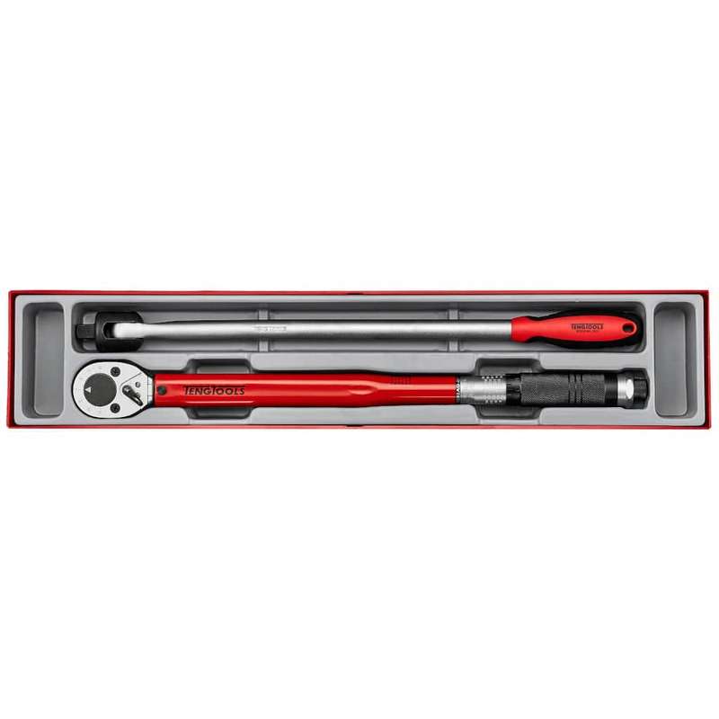 2PC 1/2inch Drive Torque Wrench (40-210Nm) and breaker Bar Set
