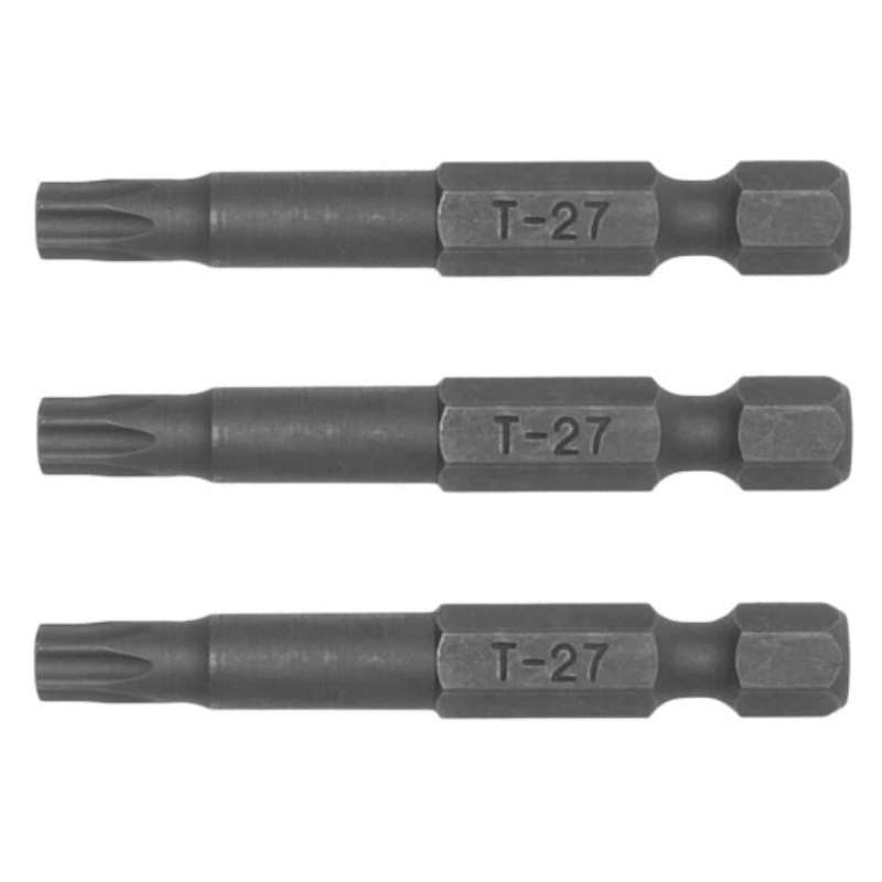3PC 1/4inch Hex Drive TX27 Torx Bit 50MM