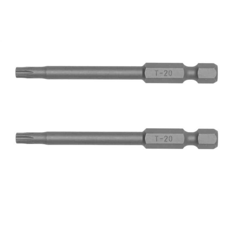 2PC 1/4inch Hex Drive TX20 Torx Bit 70MM
