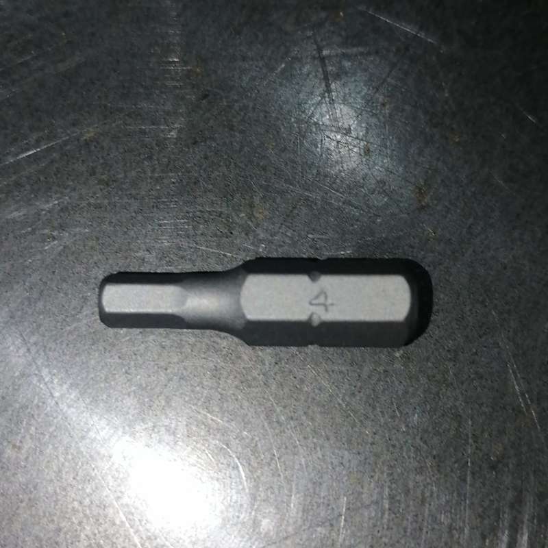 3PC 1/4inch Hex Drive 4MM Hex Bit 25MM