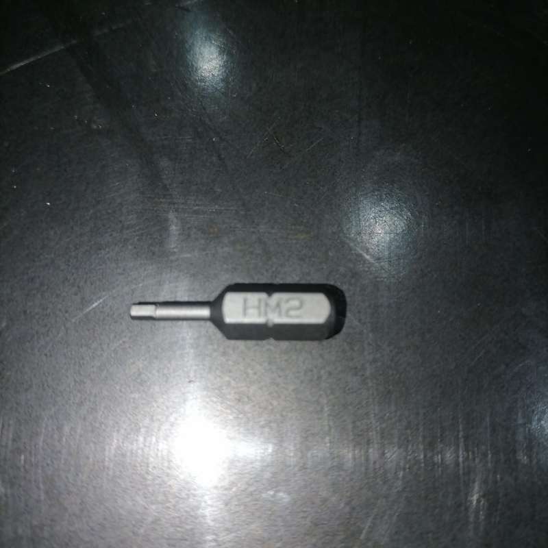3PC 1/4inch Hex Drive 2MM Hex Bit 25MM Long