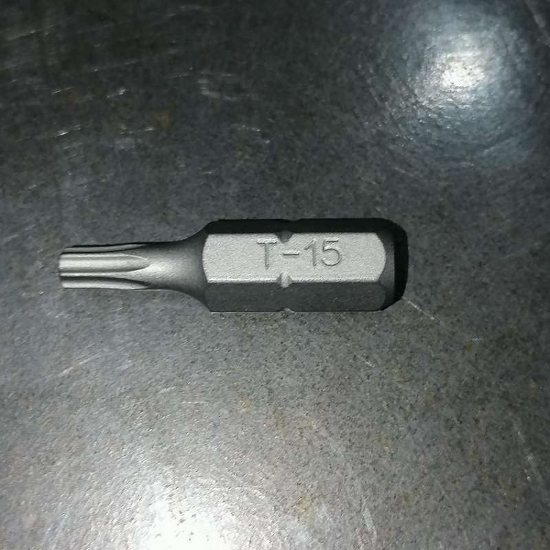 3PC 1/4inch Hex Drive TX15 Torx Bit 25MM Long