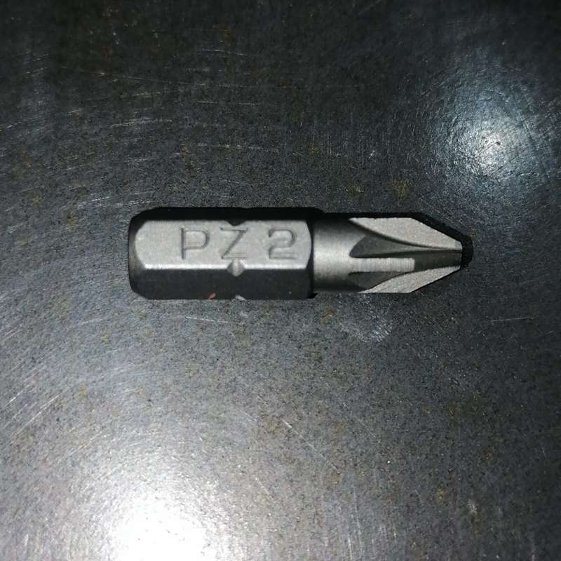 10PC 1/4inch Hex Drive PZ2 Pozidriv Bit 25MM