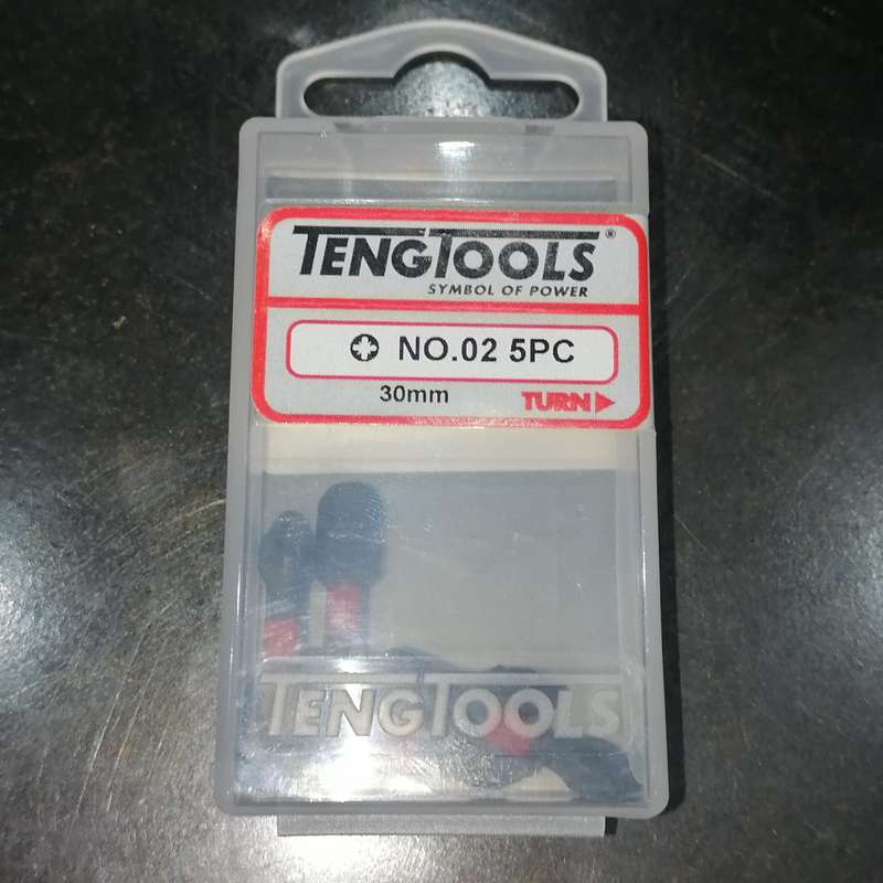 Impact Bit 30mm Length PZ2 5 Pieces