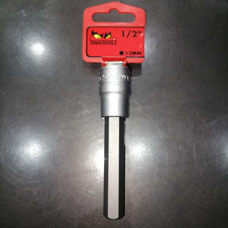 1/2inch Drive 12mm Hex Bit Socket 100mm Long