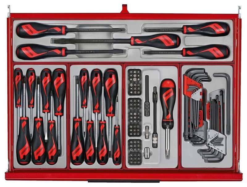 26" PRO35 roller cabinet tool kit 628 pieces red