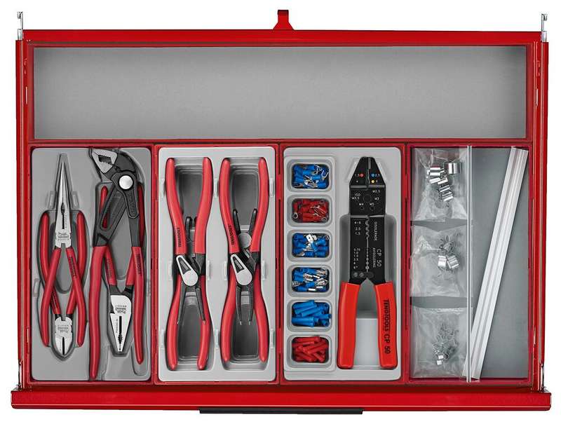 26" PRO35 roller cabinet tool kit 628 pieces red