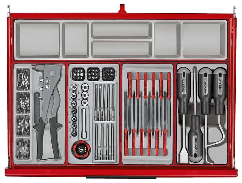 26" PRO35 roller cabinet tool kit 628 pieces red