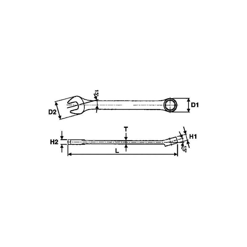 Metric Combination Spanner 34mm