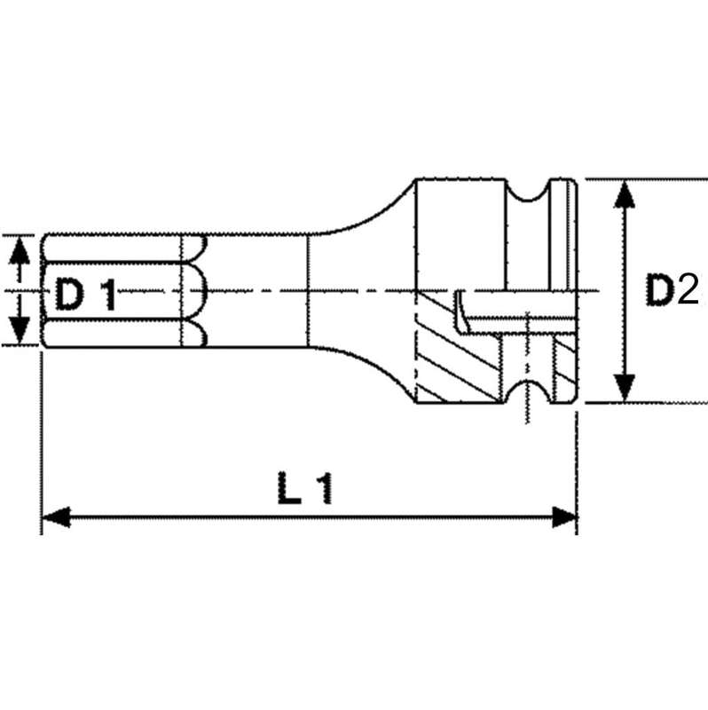 1/2inch Drive TX Impact Socket TX50