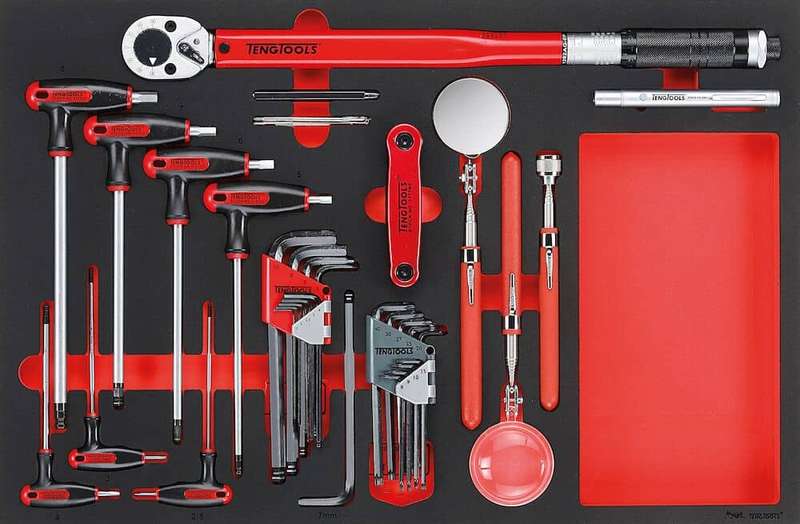 17PC Hexagon Key, Torque Wrench And Inspection Tool Set
