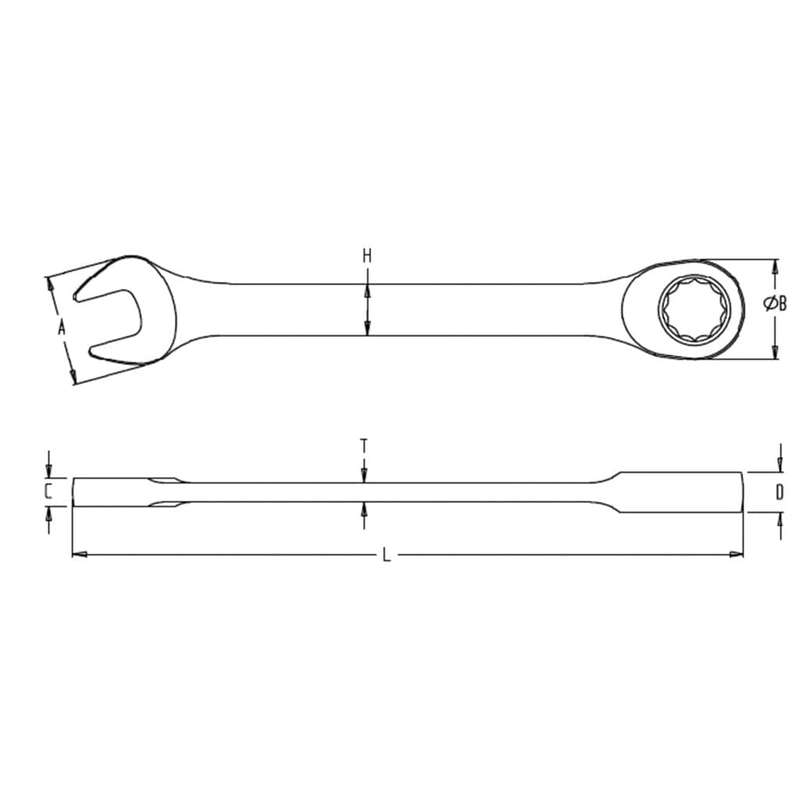 Ratchet Combination Spanner 10mm