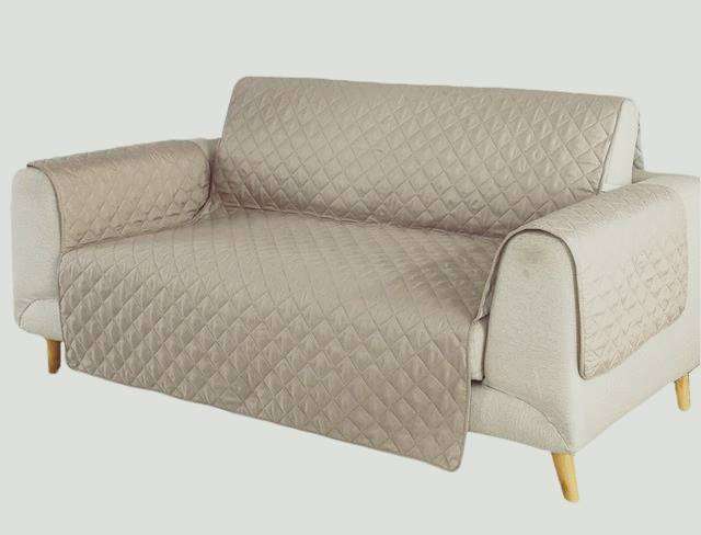Cream (BEIGE) 2 SEATER COUCH COVER