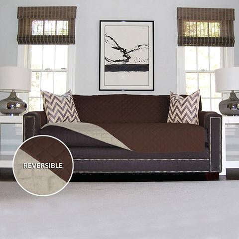 2 Seater Couch Covers - Beige