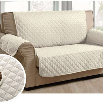 2 Seater Couch Covers - Beige