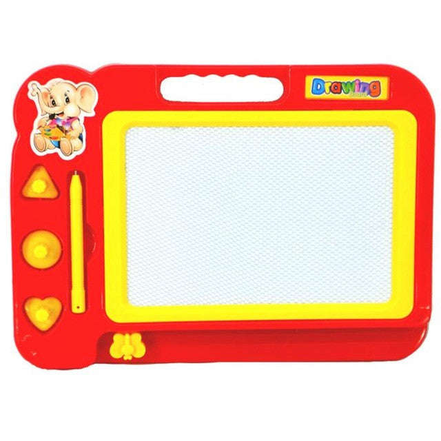 Children's cartoon color graffiti Board magnetic Kid Color Magnetic Writing Painting Drawin... - Red