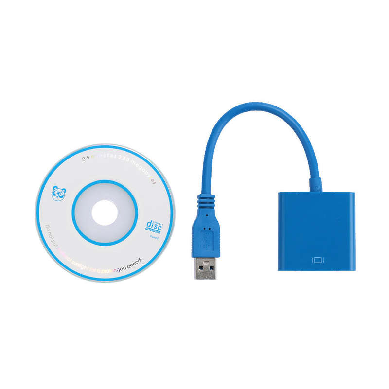 USB 3.0 To VGA Converter USB3.0 To VGA Adapter Premium Video Display VGA 1080P Cord PC
