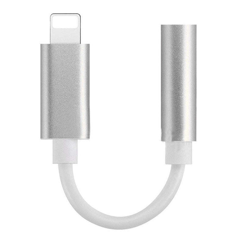 Lightning To 3.5mm Audio Jack Headphone Adapter Connector Cable For iPhone7/Plus - black
