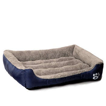 Naturelife Warm Dog Bed Soft Dog Baskets Used For Fall and Winter Warm Kennel For... - Navy Blue / S