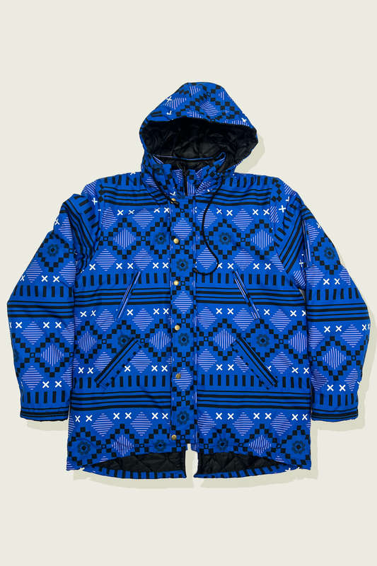 Mamello Blue Winter Parka Jacket
