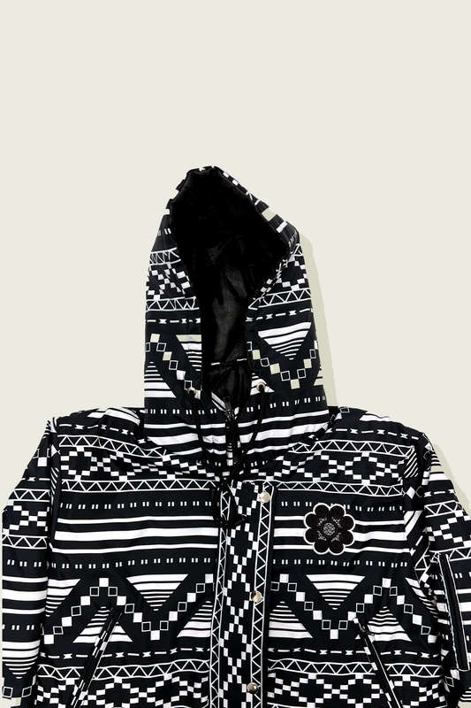 Berani Black Winter Parka Jacket
