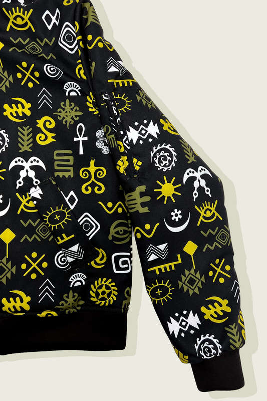 Adinkra Winter Hoodie Jacket