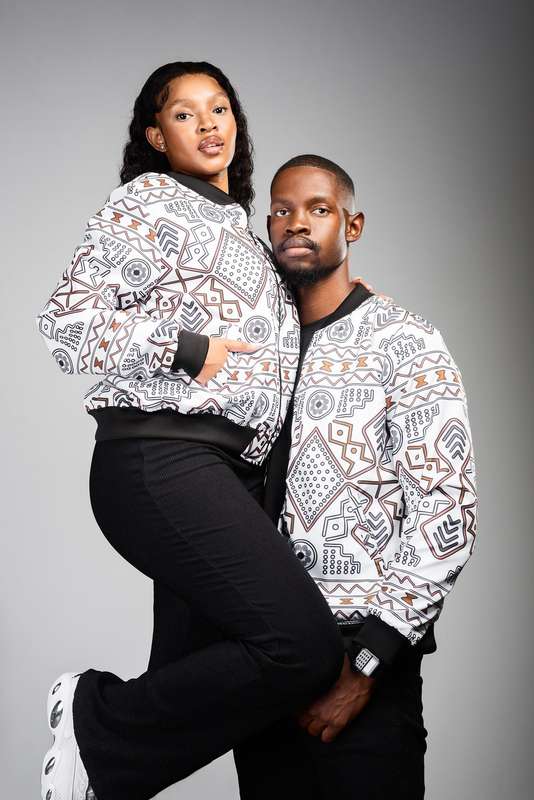 Ladies - Mudcloth Summer Bomber Jacket (WHT)