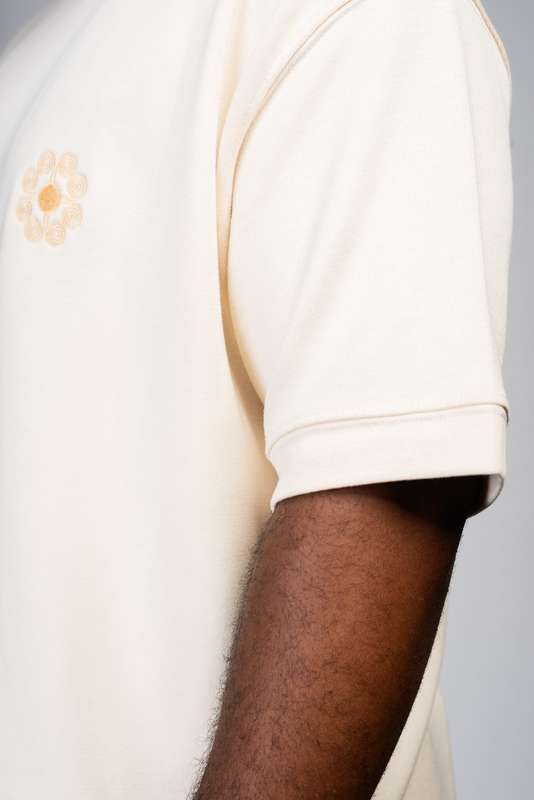 Men's Cream Oversized Lush Tee