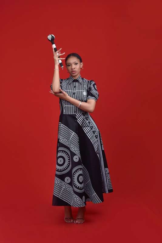 Ladies - KwaNtu Maxi-Shirt Dress (BLK)