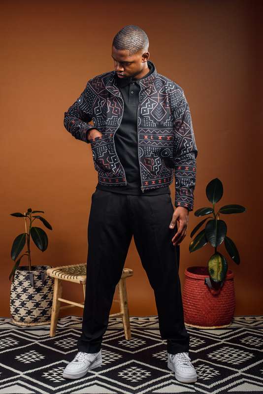Men's Mudcloth Kono Jacket