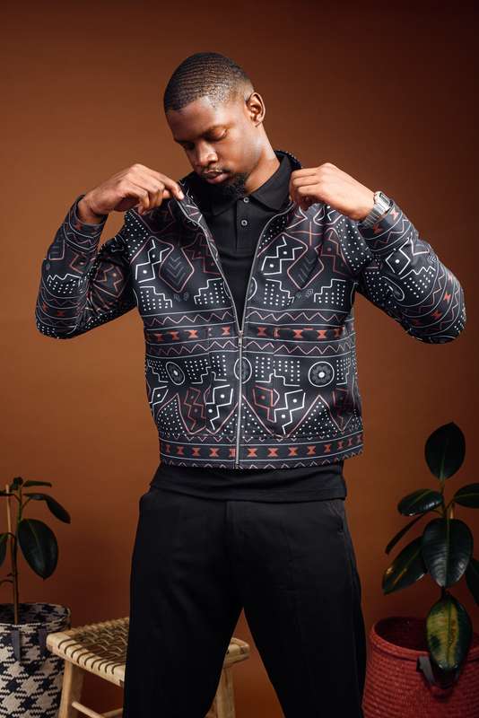 Men's Mudcloth Kono Jacket