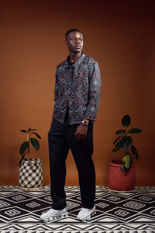 Men's MudCloth Worker Jacket