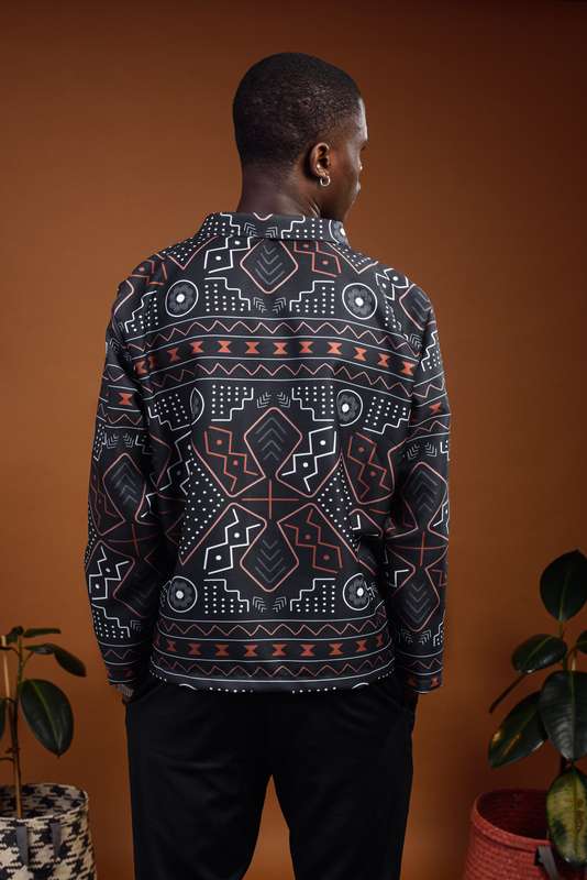 Men's MudCloth Worker Jacket