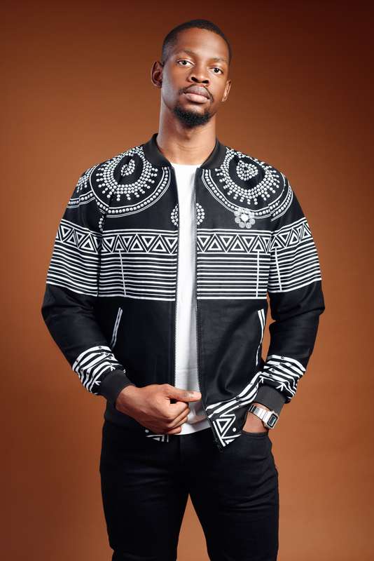 Men's KwaNtu Summer Bomber Jacket - Black