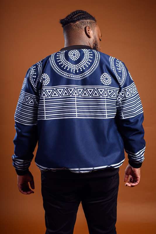 Men's KwaNtu Summer Bomber Jacket - Navy