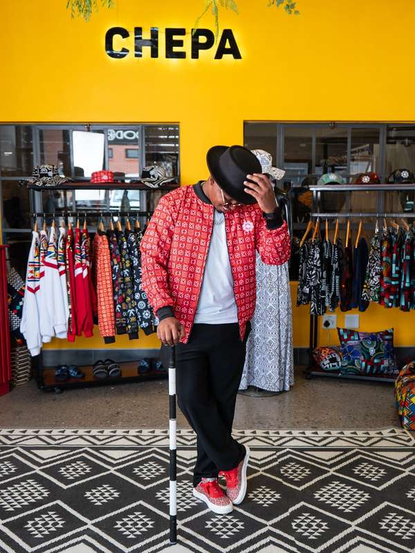 Mens - The Bogolan Summer Bomber Jacket (Red)