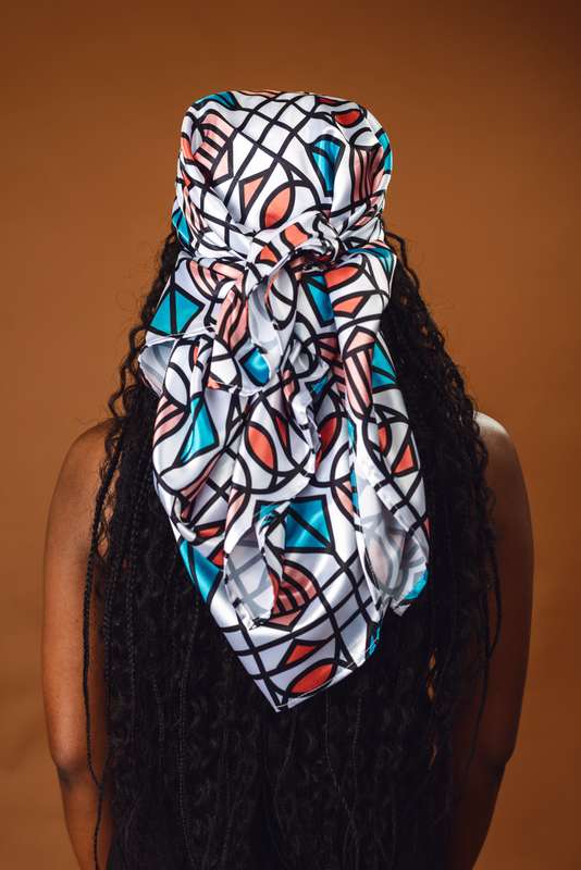 Uzuri Satin Scarf - Multicoloured
