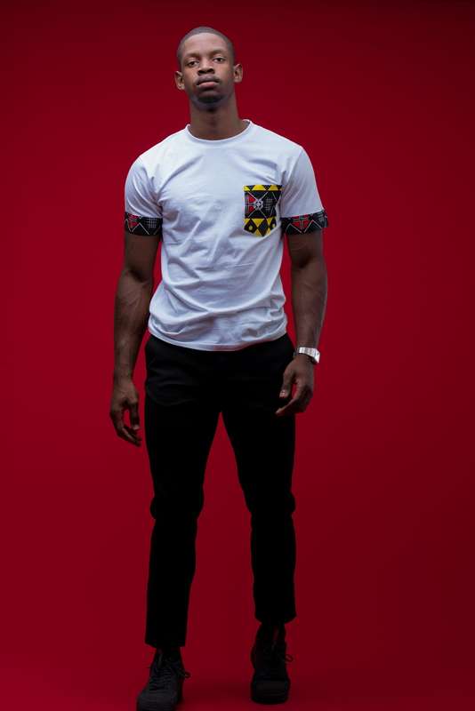 Men's Khanga Cotton Tee - White