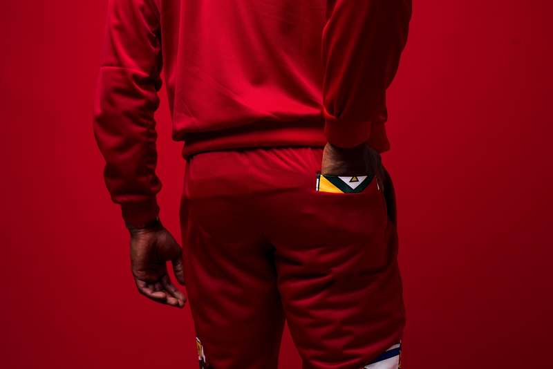 Mens -  Mehluli Red Tracksuit Set