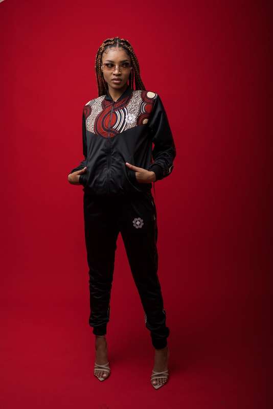 Ladies - Asali Black Tracksuit Set