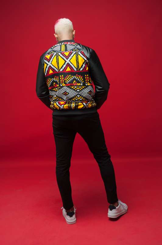 Mens-Zulu PU Summer Bomber Jacket