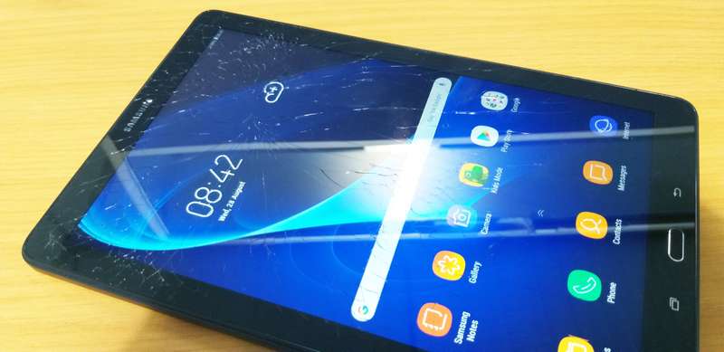 Samsung Galaxy Tab A (2016) with S-pen 16GB Black - Cracked Screen - Get this Now!