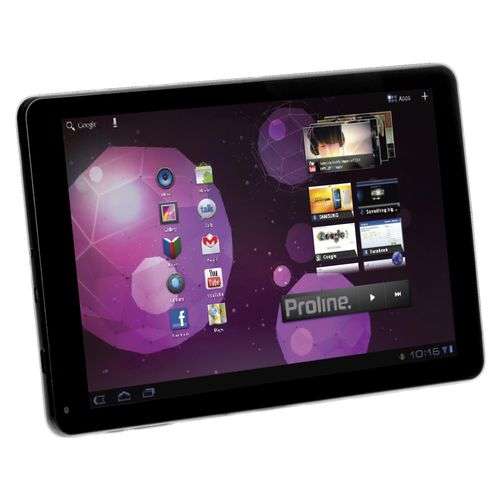 Proline Tablet PC 10" Black Model: H10882M - Cracked Screen - Great For Spares