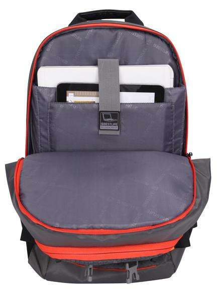 Bestlife Summit Outdoor Laptop Backpack for 15,6" | Black/Orange