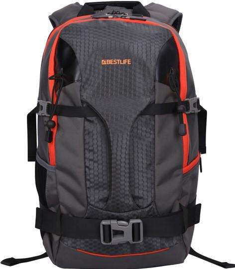 Bestlife Summit Outdoor Laptop Backpack for 15,6" | Black/Orange