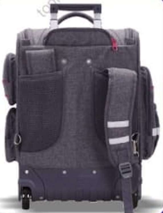 Boomerang X-Large 3 Division Trolley Backpack | Black/Pink
